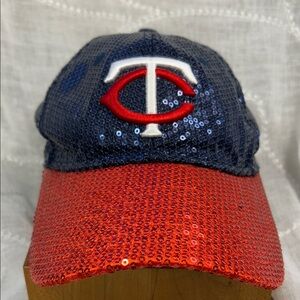 Pink sequins Twin Baseball cap trucker hat